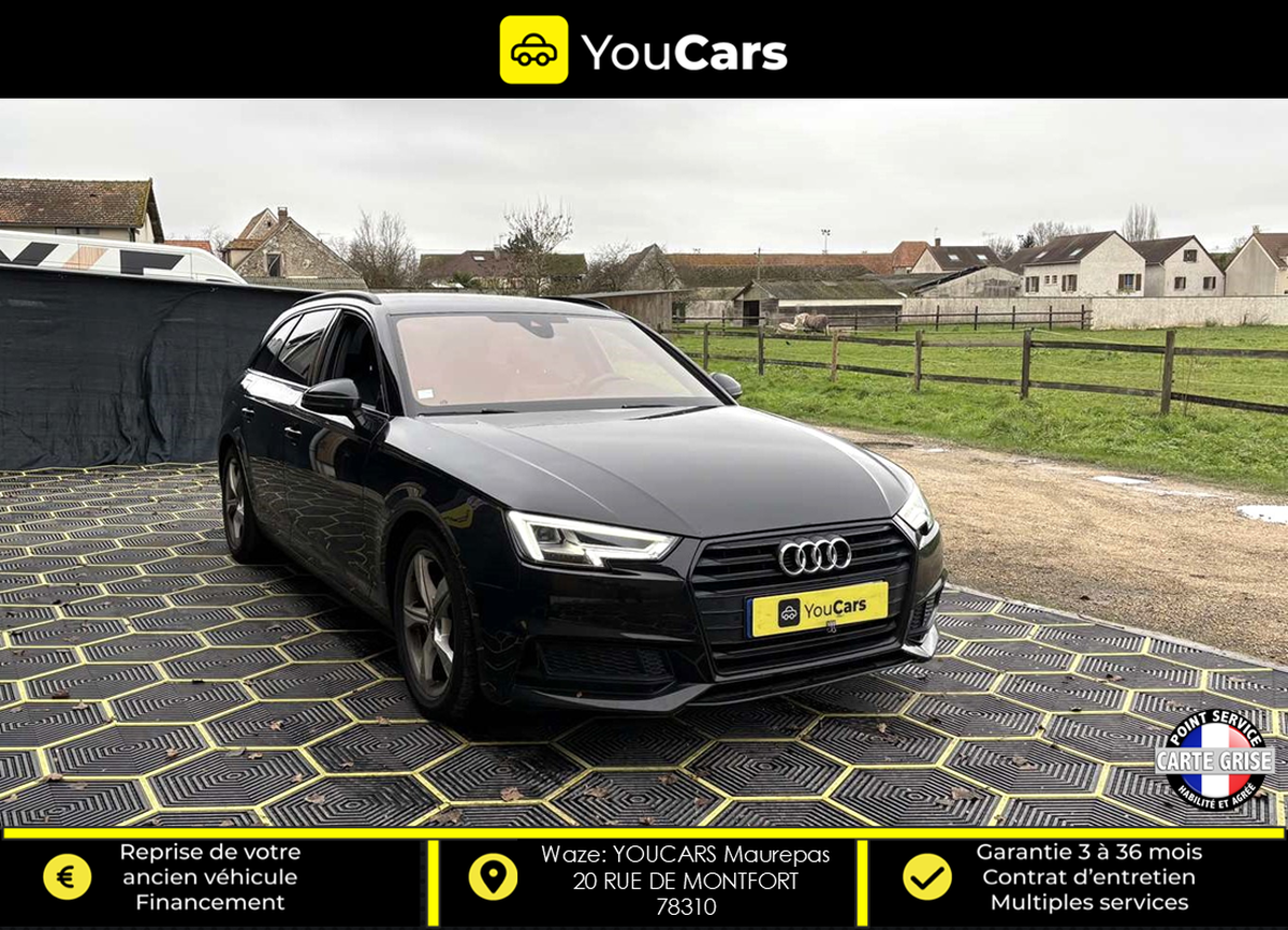 Audi A4 Avant 2.0 TDi S-Tronic7 150 cv Boîte auto INTERIEUR CUIR SIEGES CHAUFFANTS ENTRETIEN AUDI