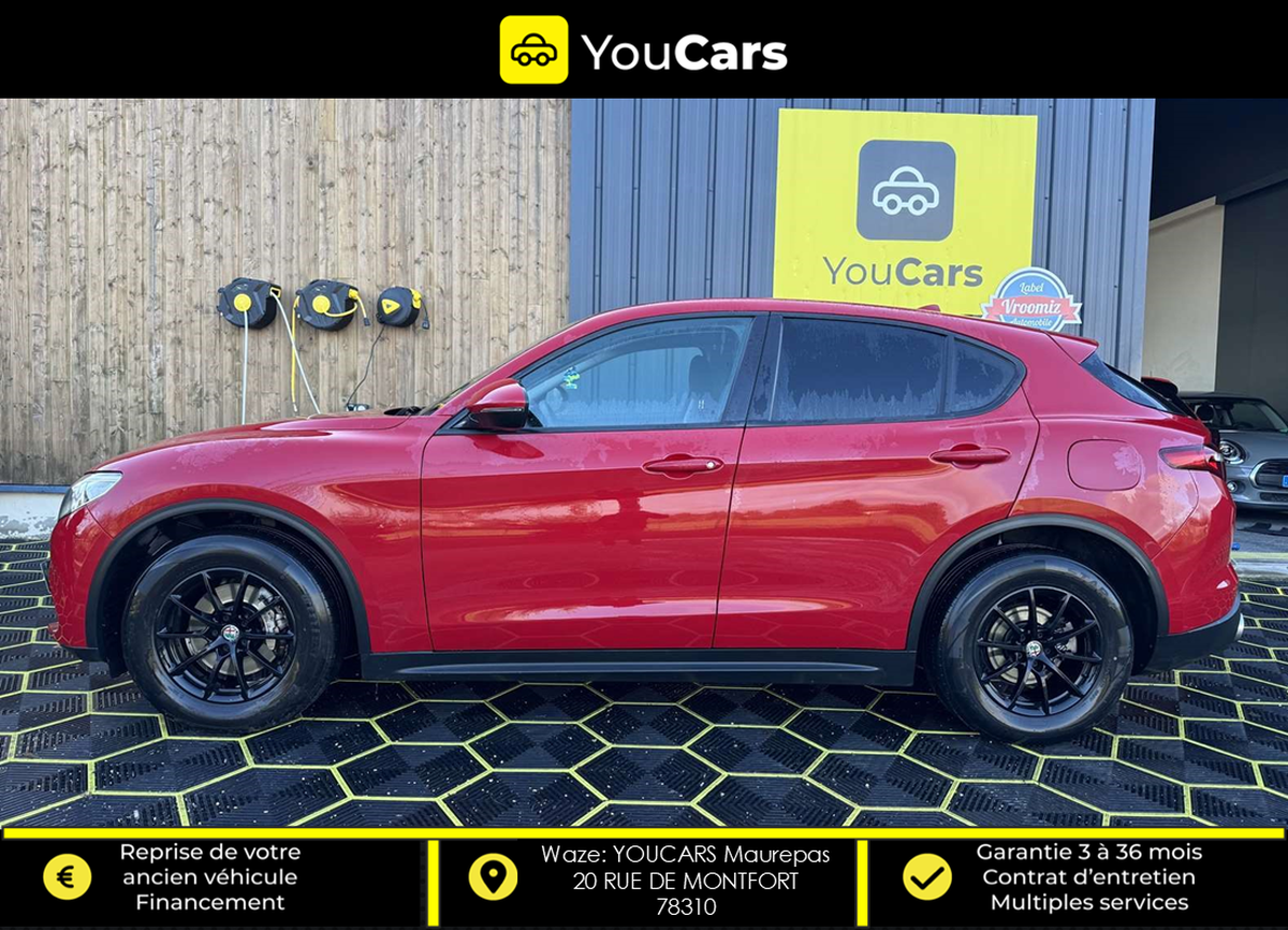 Alfa Romeo Stelvio 2.2 JTD 150 cv Boîte auto CAMERA DE RECUL ENTRETIEN A JOUR