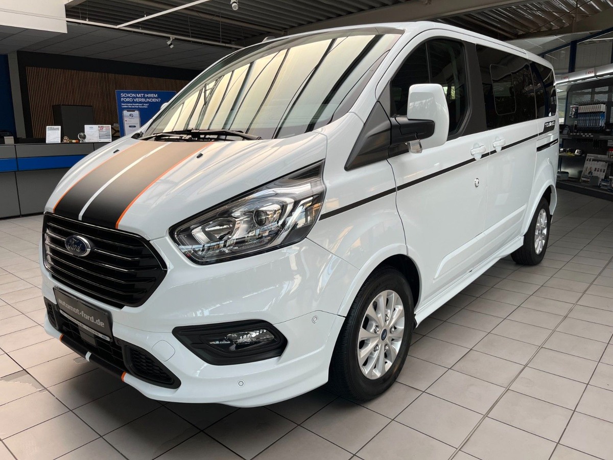 Ford Tourneo Custom 320 L1H1 2.0 TDCI 170ch Sport BVA 8places 2 portes laterales Cam/Clim/Carplay