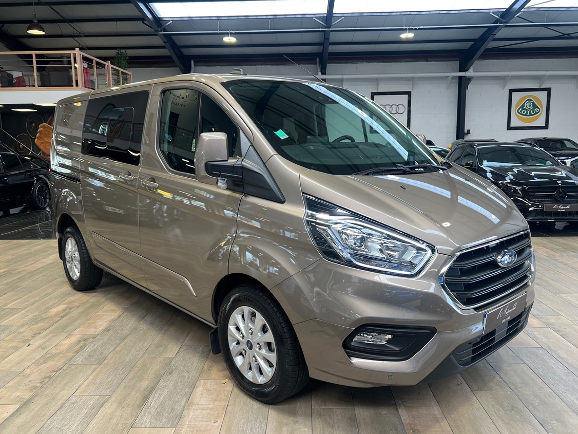 Ford Transit Custom 6 places L1H1 Fourgon 2.0 EcoBlue 170 BVA6 + benne bois AR