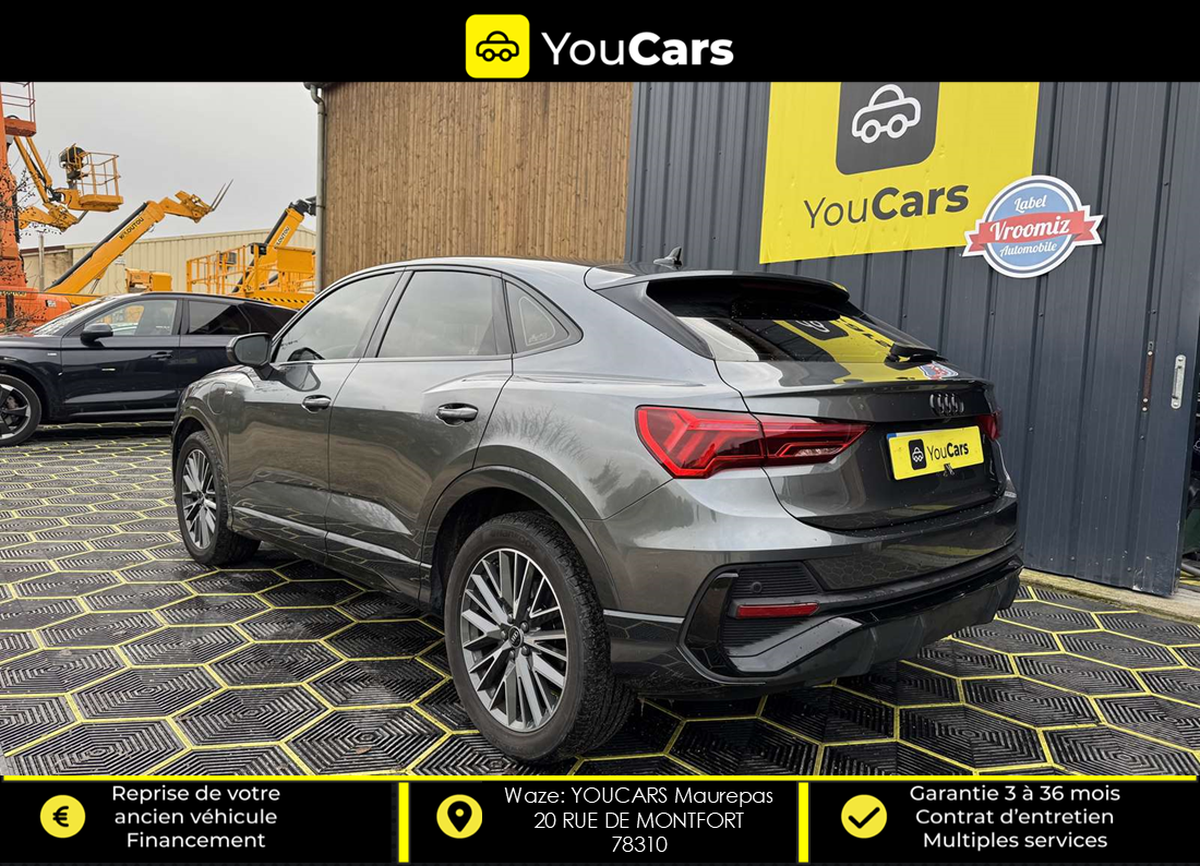 Audi Q3 Sportback 45e 1.4 TFSI 16V GPF 245 PHEV DSG6 150 cv S-LINE ENTRETIEN FULL AUDI CAMERA RECUL