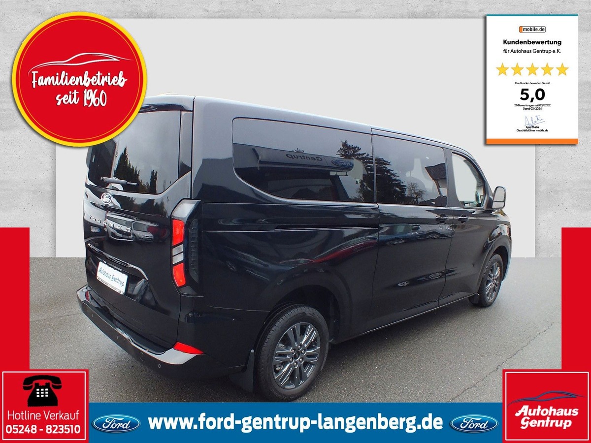 Ford Tourneo Custom L2H1 2.0 170ch Titanium BVA 8places Cam/Clim/Carplay/Lect des panneau/KEYS-FREE