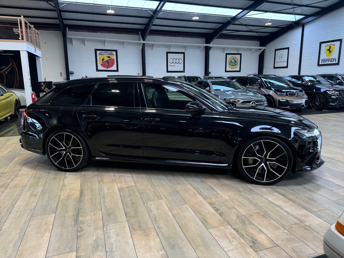 Audi RS6 AVANT PERMORMANCE  V8 4.0 QUATTRO 605cv FULL BLACK CARBONE IMMAT FR  MILLTEK x