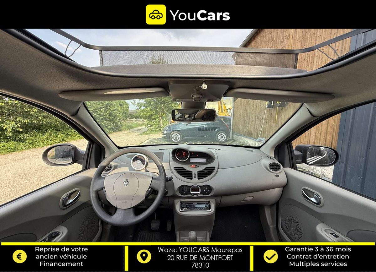 RENAULT Twingo 1.2 i INITIALE Quickshift 75 cv Boîte auto TOIT OUVRANT RADAR DE RECUL