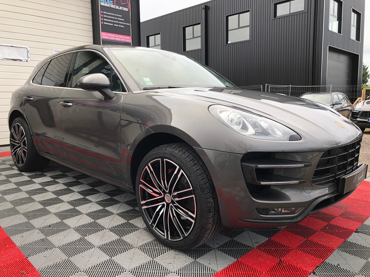 Porsche Macan TURBO 3.6 400 1°MAIN GRIS QUARTZ fr