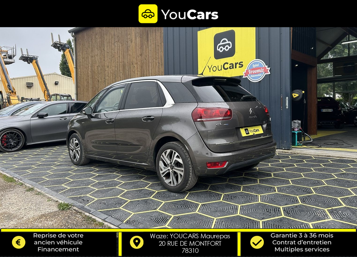 Citroën C4 Picasso EXCLUSIVE 2.0 EAT6 150 cv TOIT PANORAMIQUE - SIEGES ELECTRIQUES CHAUFFANTS - GPS