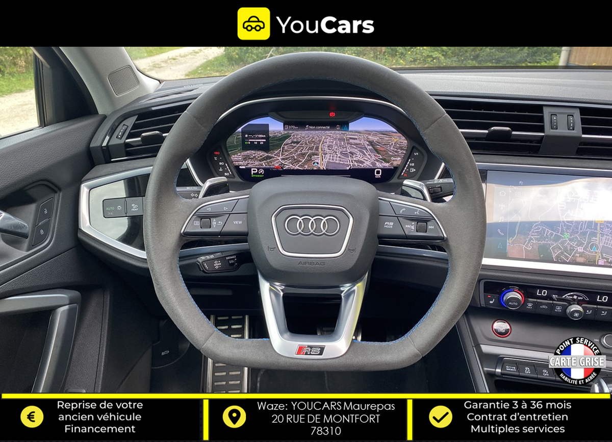 Audi RS Q3 RSQ3 2.5 TFSi  Quattro S tronic7 400 cv MALUS PAYE - RIEN A PREVOIR - ENTRETIEN COMPLET