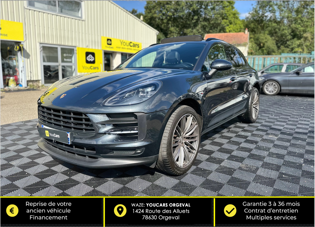 Porsche Macan 2.0 TFSI PDK 245 cv TOIT OUVRANT - BOSE - APPLE CARPLAY - JANTE DU TURBO - CARBONE