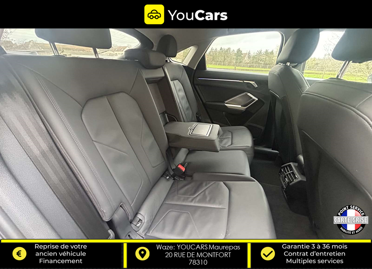 Audi Q3 Sportback 35 Tdi 150 cv S TRONIC 7 ENTRETIEN AUDI CAMERA DE RECUL INTERIEUR CUIR VIRTUAL