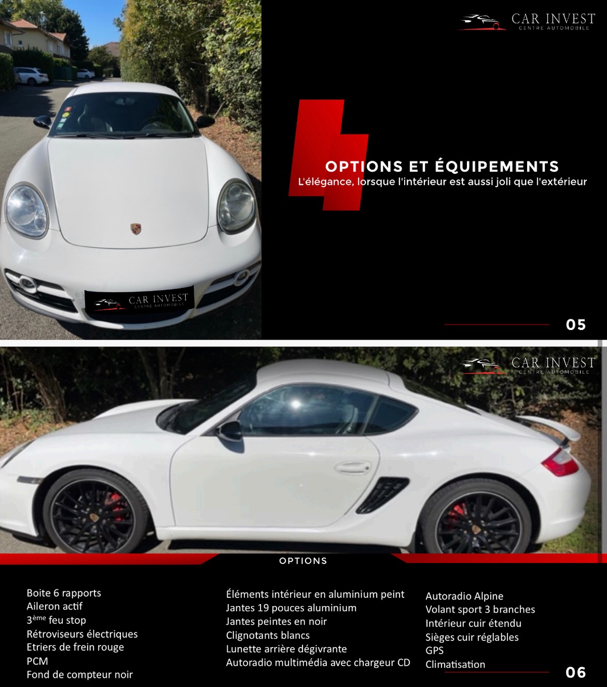 Porsche Cayman  2,7 configurations sport  
