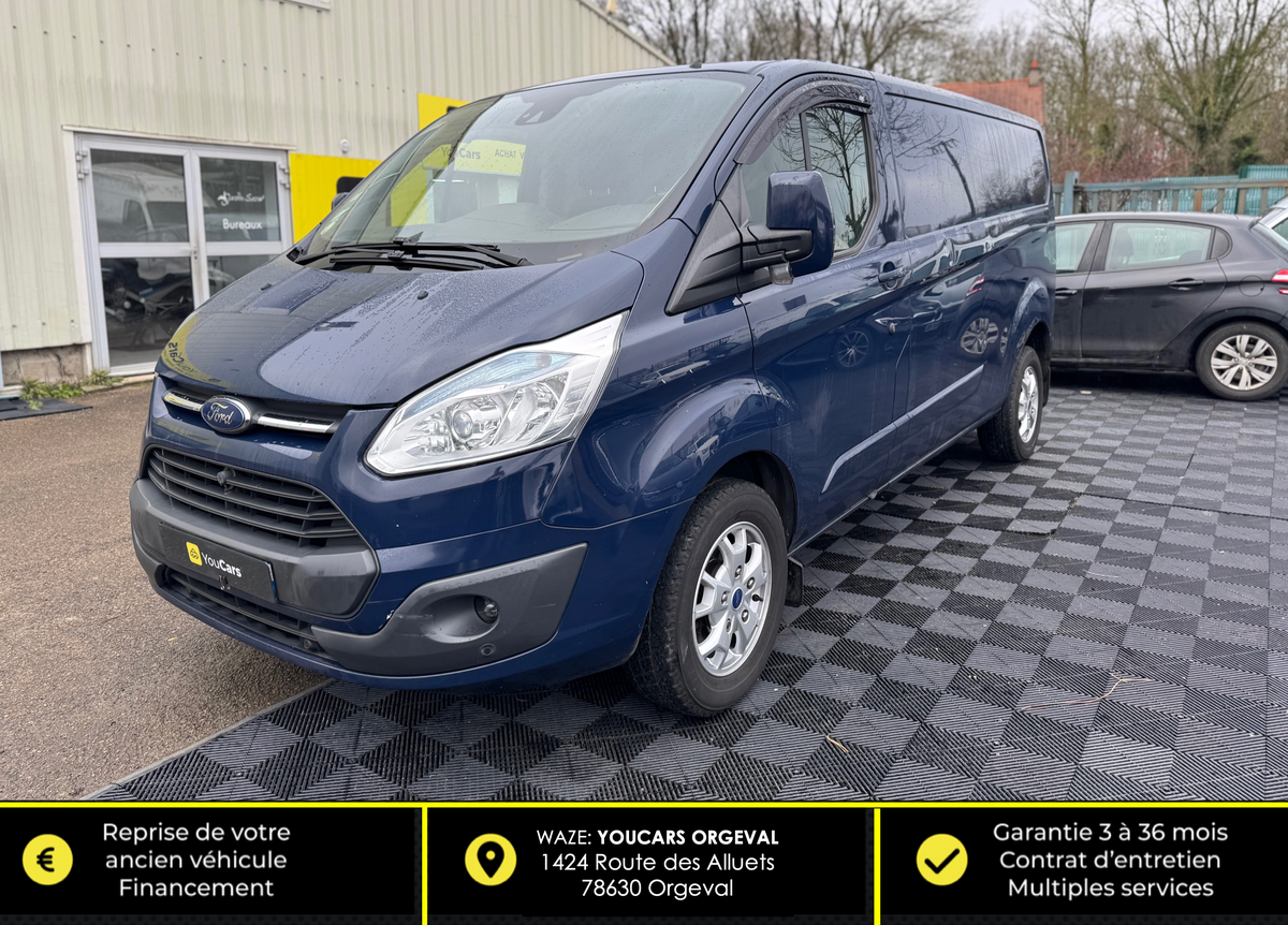 Ford TRANSIT CUSTOM pack sport 2.2 l’tdci 155 cv bv6 - 1ERE MAIN - CAMERA DE RECUL - RADAR DE RECUL