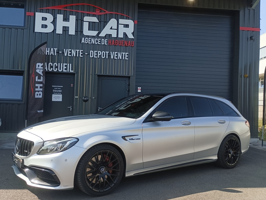 Image: Mercedes-Benz Classe C Break 63 amg 476CV BVA7 Gris mat Toit ouvrant Sono Burmester Tête haute