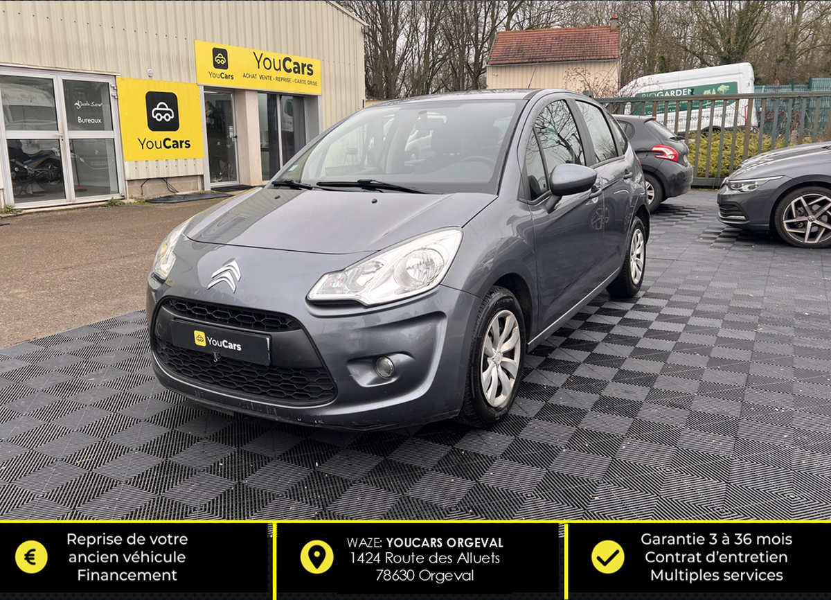 Citroën C3 1.1 i Airdream 60 cv - CARNET D'ENTRETIEN COMPLET - RIEN A PREVOIR - IDEAL JEUNE PERMIS