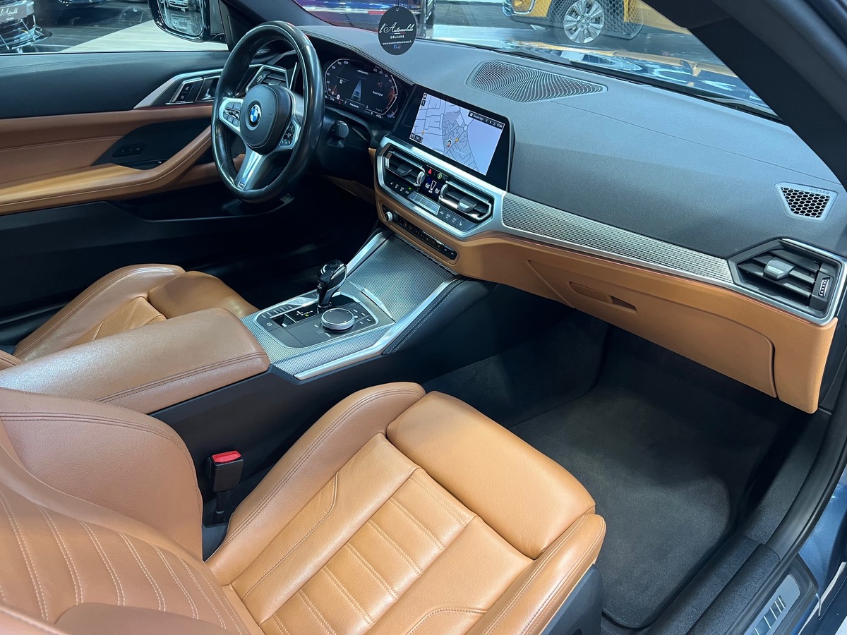 Bmw Série 4 Coupé (G22) M440I XDRIVE 374 BVA8 / Arctic Race Blue/Toit Pano