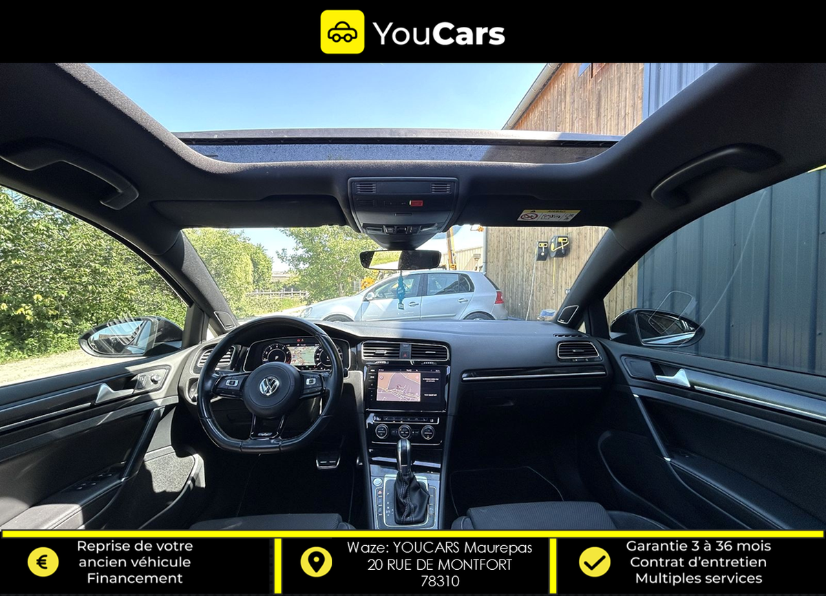 Volkswagen Golf VII 7 R 4Motion R 2.0 TFSi DSG7 300 cv BOITE AUTO - TOIT OUVRANT - VIRTUAL COCKPIT