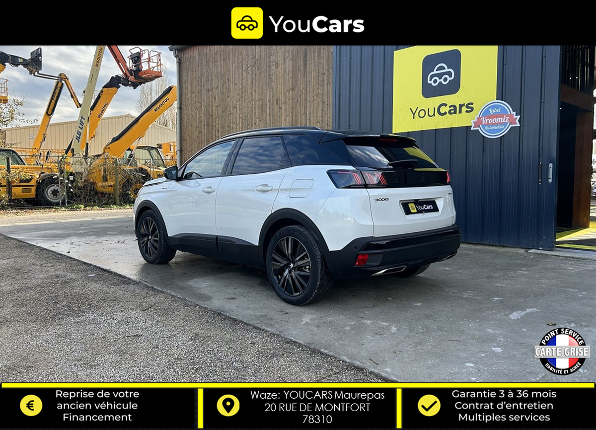 Peugeot 3008 GT Phase 2 1.6 225 Hybrid e-EAT8 SIEGES CHAUFFANTS AV