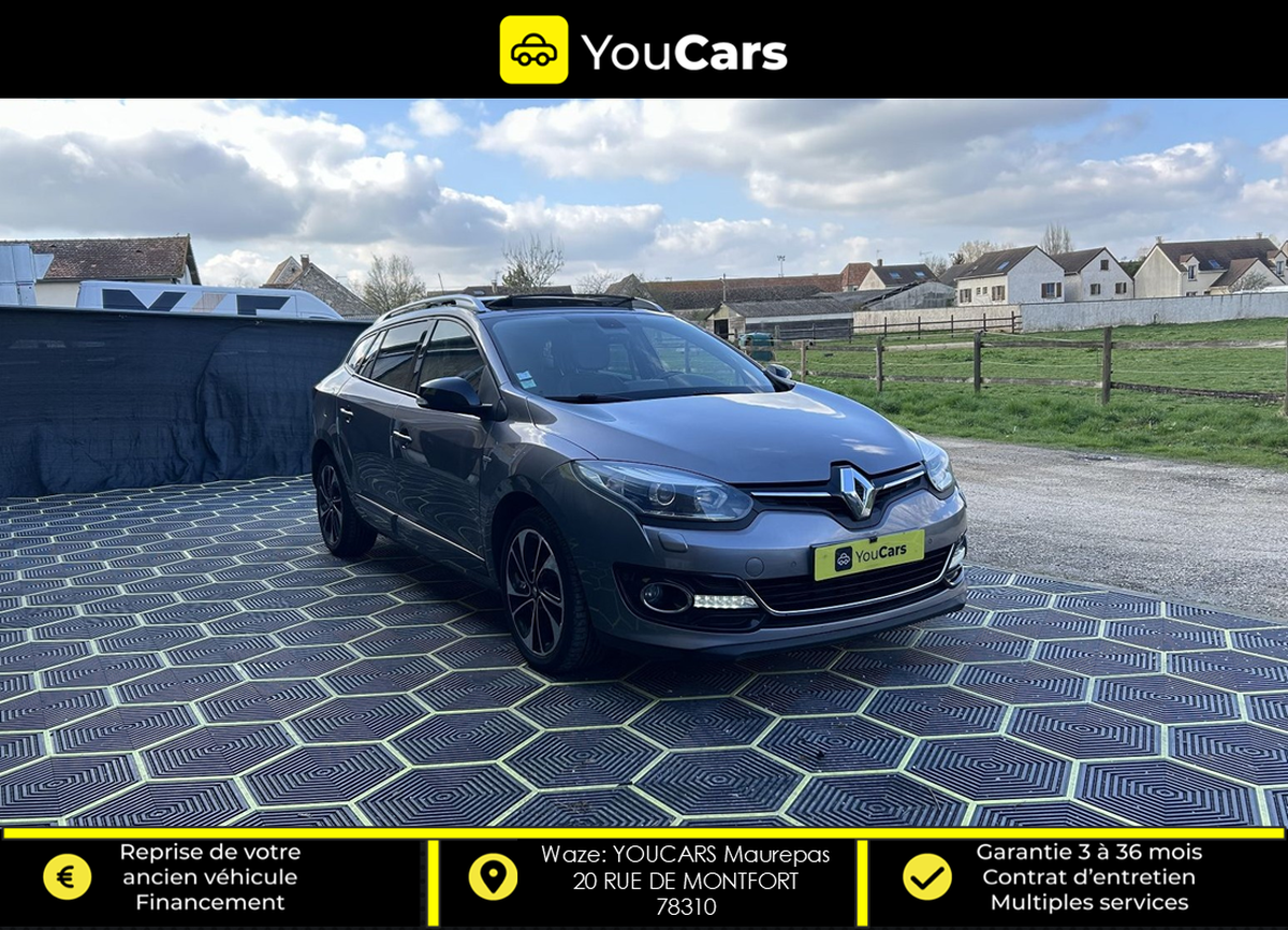 RENAULT Megane Estate BOSE 1.6 dCi 130 cv TOIT OUVRANT - SIEGES CHAUFFANTS - CAMERA DE RECUL