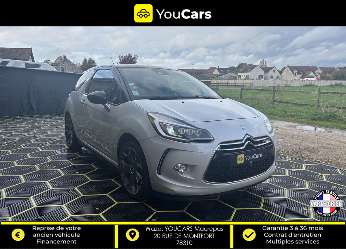 DS DS 3 DS DS3 1.2 THP EAT6 110 cv Boîte auto RADAR DE RECUL ENTRETIEN COMPLET