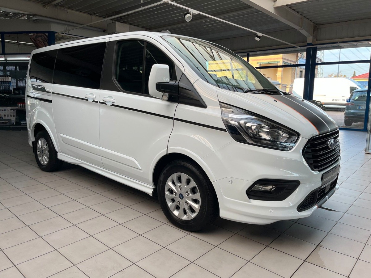 Ford Tourneo Custom 320 L1H1 2.0 TDCI 170ch Sport BVA 8places 2 portes laterales Cam/Clim/Carplay