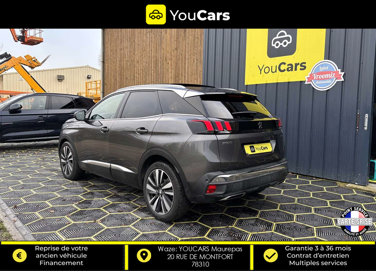 Peugeot 3008 II GT LINE 1.6 BlueHDi EAT6 120 cv Boîte auto TOIT OUVRANT CAMERA DE RECUL