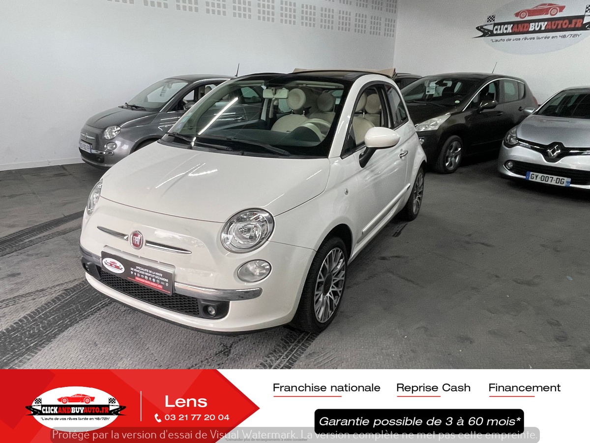 Fiat 500C CABRIOLET 1.2 69 CV LOUNGE / BLUETOOTH / RADAR REC