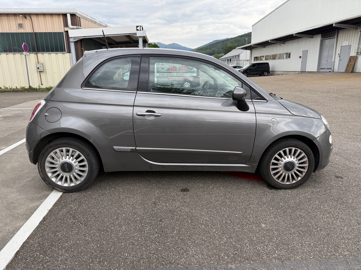 Fiat 500 Phase 2 1.2 MPi  69 cv Lounge, toit panoramique