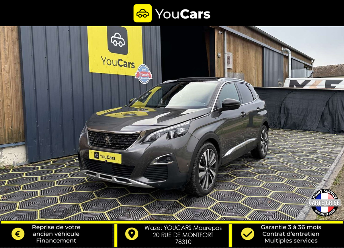 Peugeot 3008 II GT LINE 1.6 BlueHDi EAT6 120 cv Boîte auto TOIT OUVRANT CAMERA DE RECUL