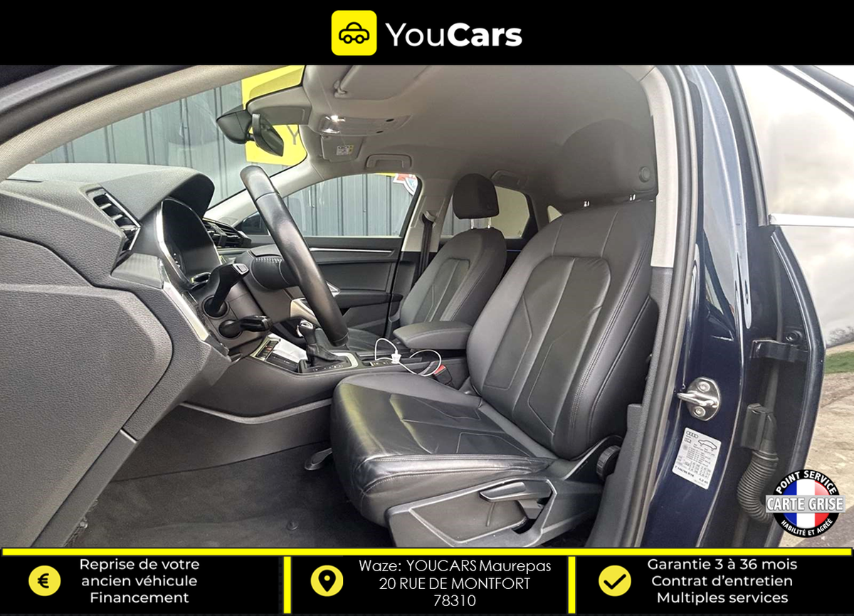 Audi Q3 Sportback 35 Tdi 150 cv S TRONIC 7 ENTRETIEN AUDI CAMERA DE RECUL INTERIEUR CUIR VIRTUAL