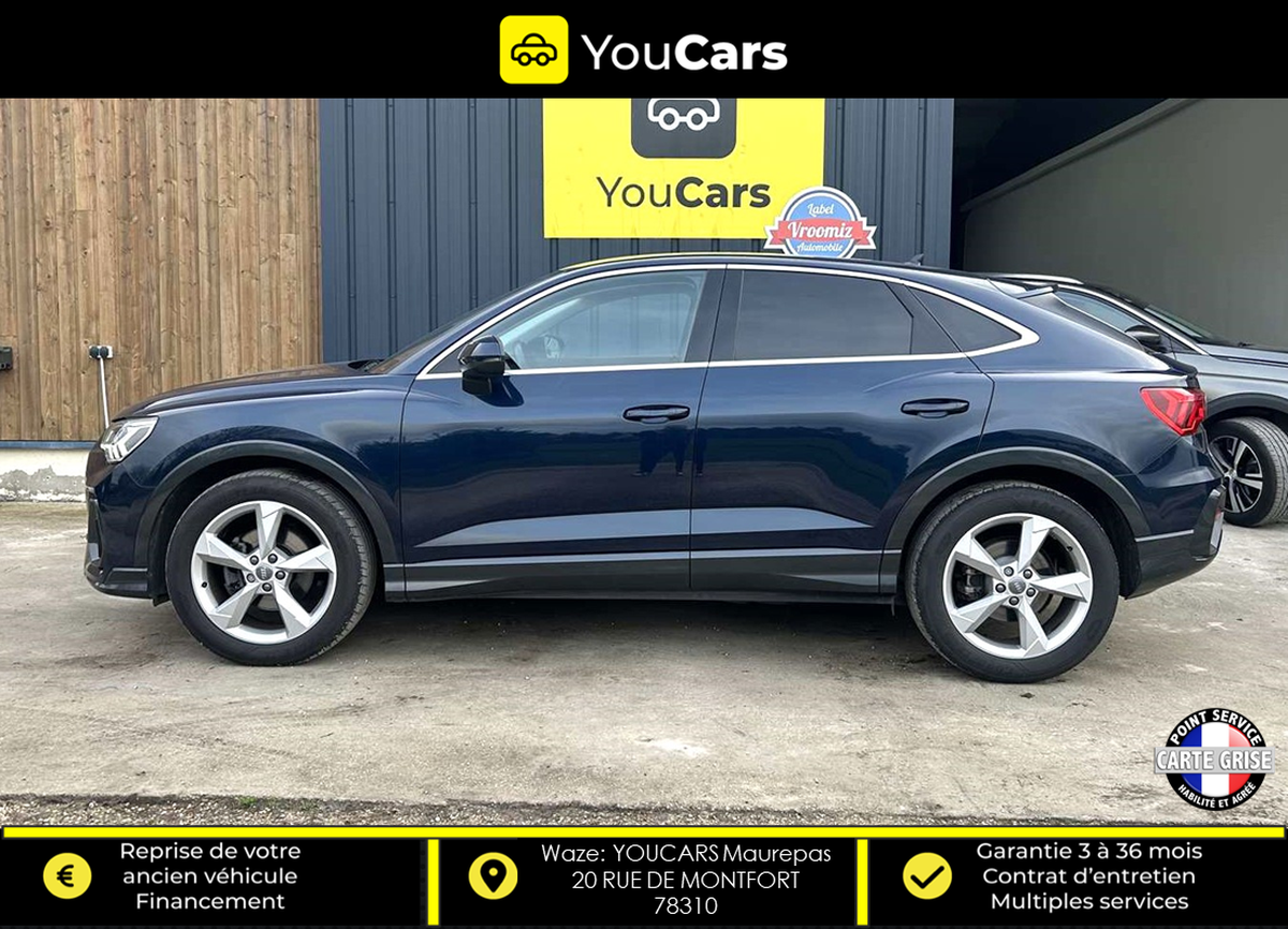 Audi Q3 Sportback 35 Tdi 150 cv S TRONIC 7 ENTRETIEN AUDI CAMERA DE RECUL INTERIEUR CUIR VIRTUAL