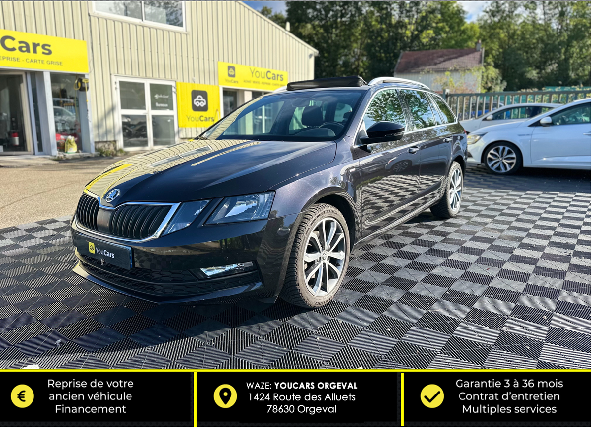 Skoda Octavia 2.0 tdi DSG7 150 cv TOIT PANORAMIQUE OUVRANT - CAMERA DE RECUL - APPLE CARPLAY