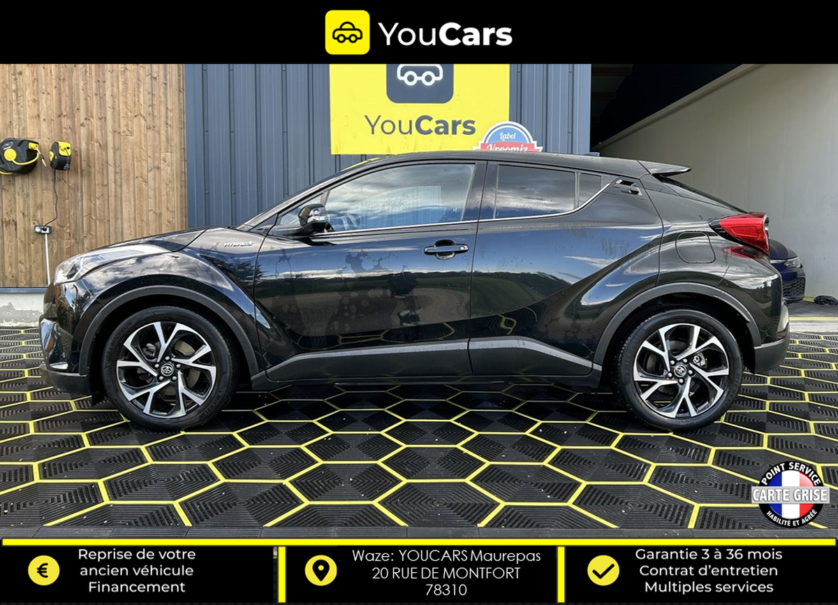 Toyota C-HR GRAPHIC 1.8 VVT-i 122 HSD Hybrid ENTRETIEN EXCLUSIF TOYOTA - SIEGES CHAUFFANTS AV