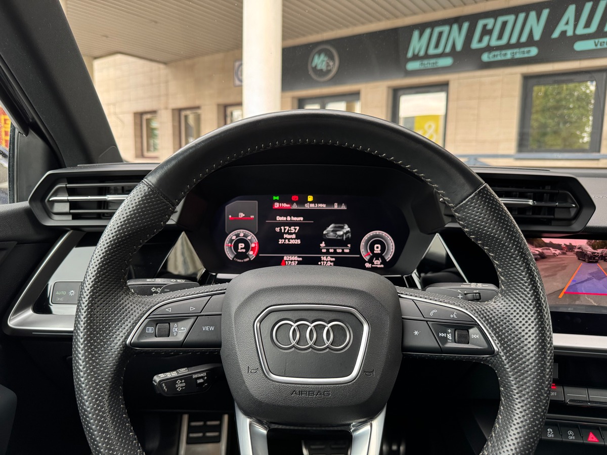 Audi A3 Sportback Sline 35 2.0 TDI S Tronic7 150 cv -Boîte auto - B&O