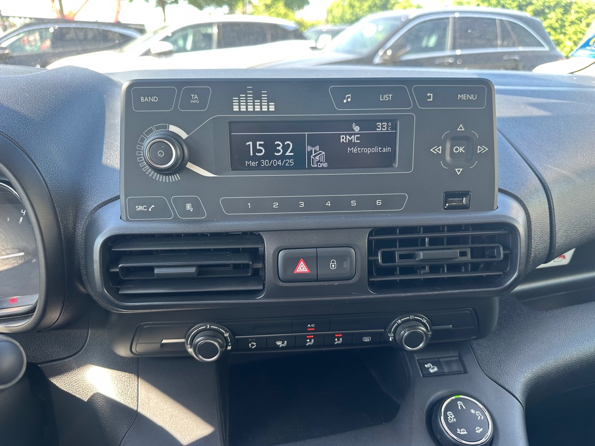 Citroën Berlingo 1.5 BHDI 100CH CABINE AMOVIBLE / PRIX HORS TAXE