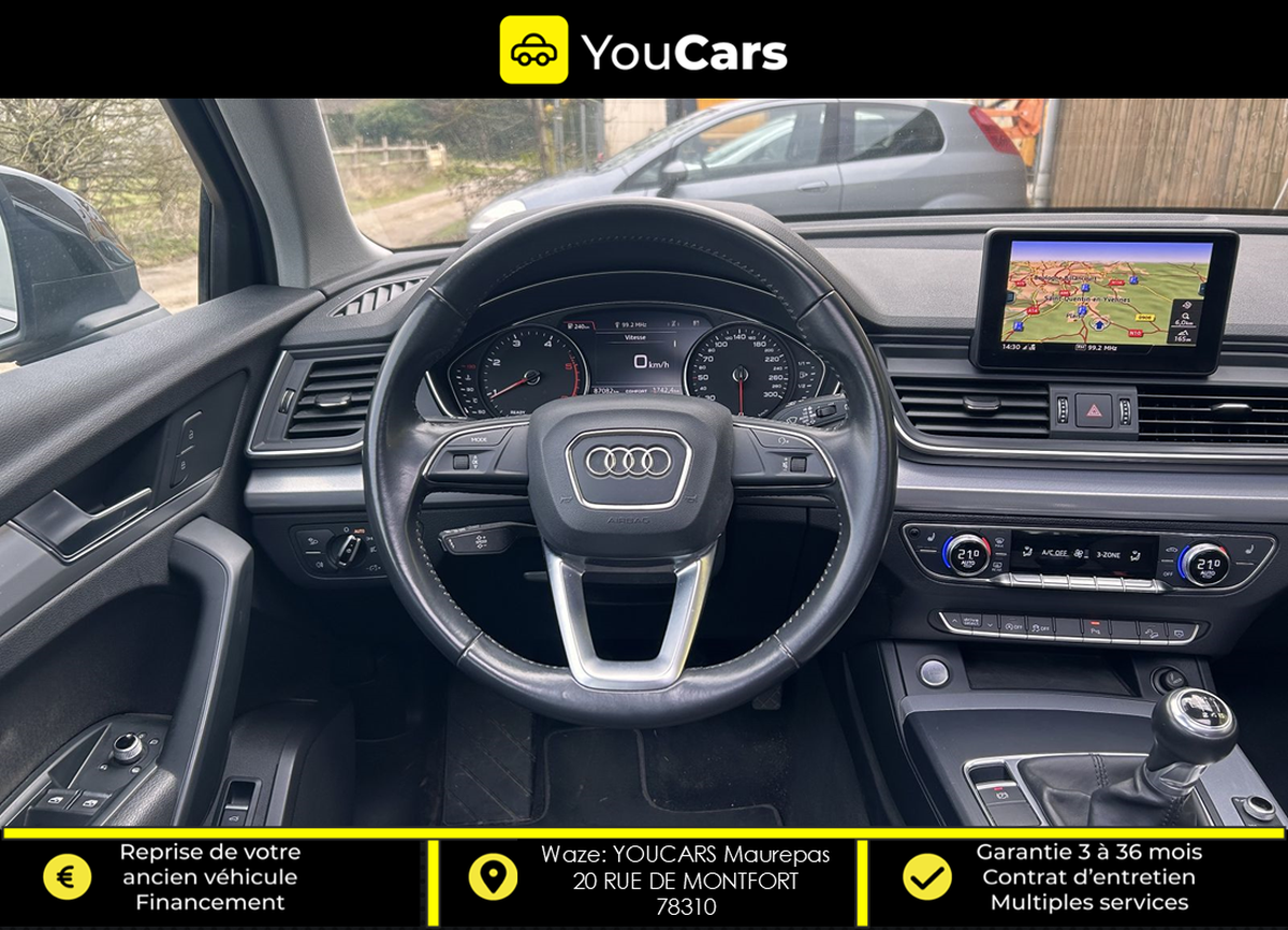 Audi Q5 DESIGN LUXE 2.0 TDI 150 cv TOIT OUVRANT - SIEGES ELECTRIQUE CHAUFFANTS - CARPLAY