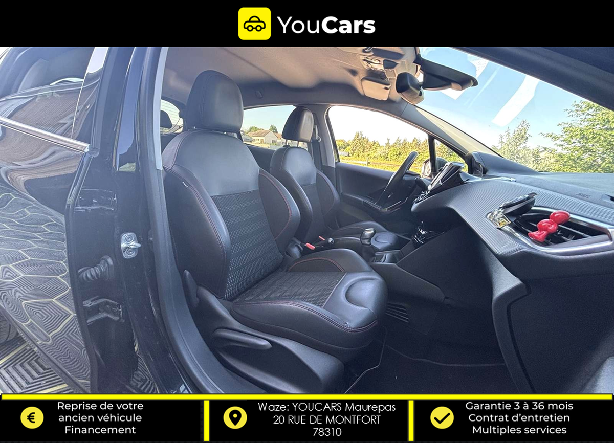 Peugeot 208 GT LINE 5 Portes 1.6 Blue HDi 99 cv RADAR DE RECUL APPLE CARPLAY ENTRETIEN A JOUR