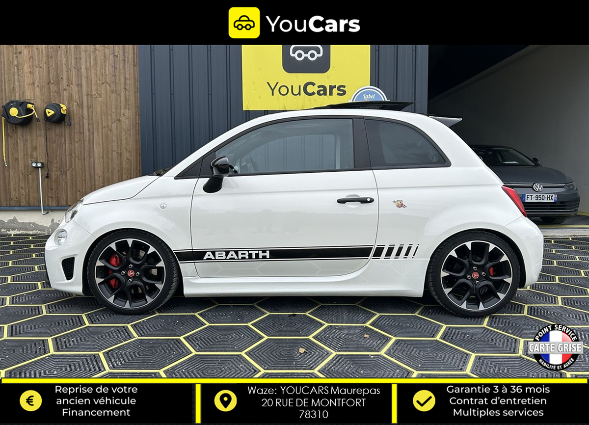 Fiat 500 Abarth 595 COMPETIZIONE MCA 1.4 TB 180 cv TOIT OUVRANT - ENTRETIEN FIAT - CARPLAY