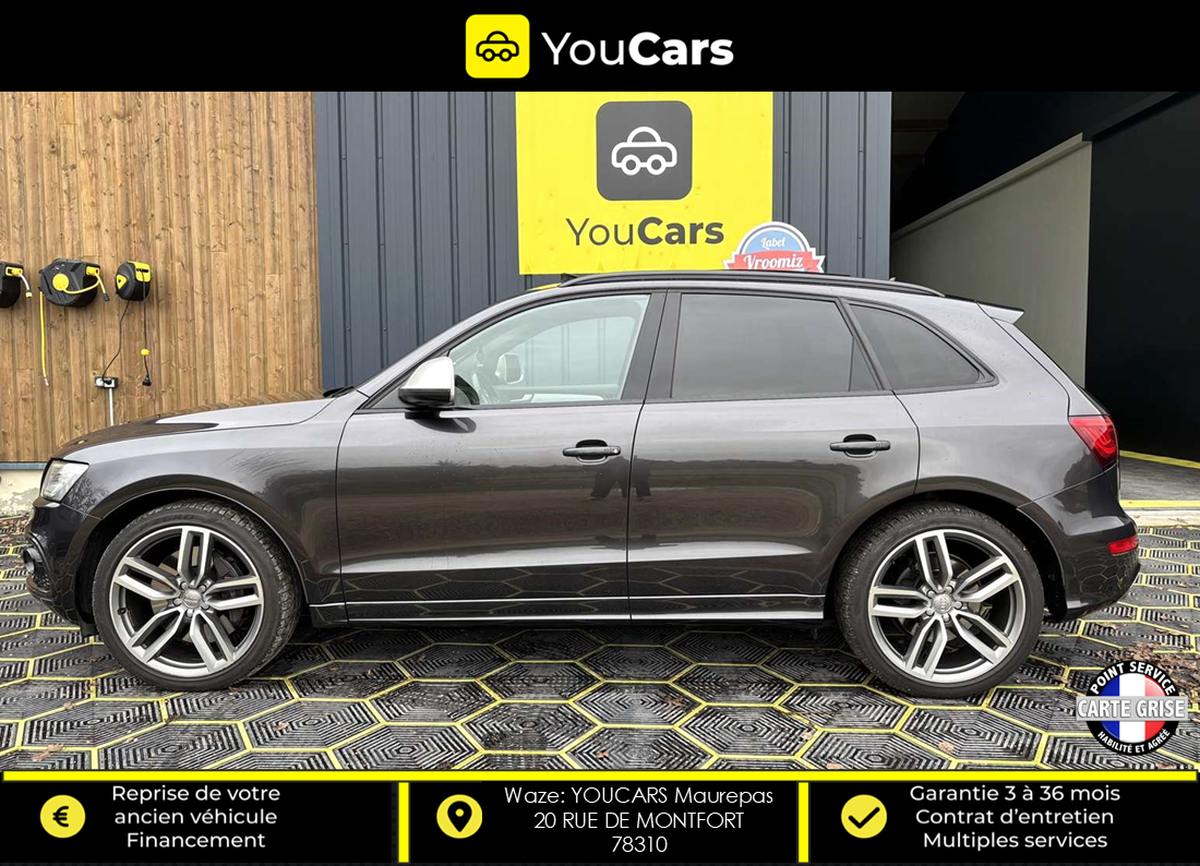 Audi SQ5 3.0 TDI V6 Quattro Tiptronic8 313 cv Boîte auto TOIT OUVRANT CAMERA DE RECUL ATTELAGE