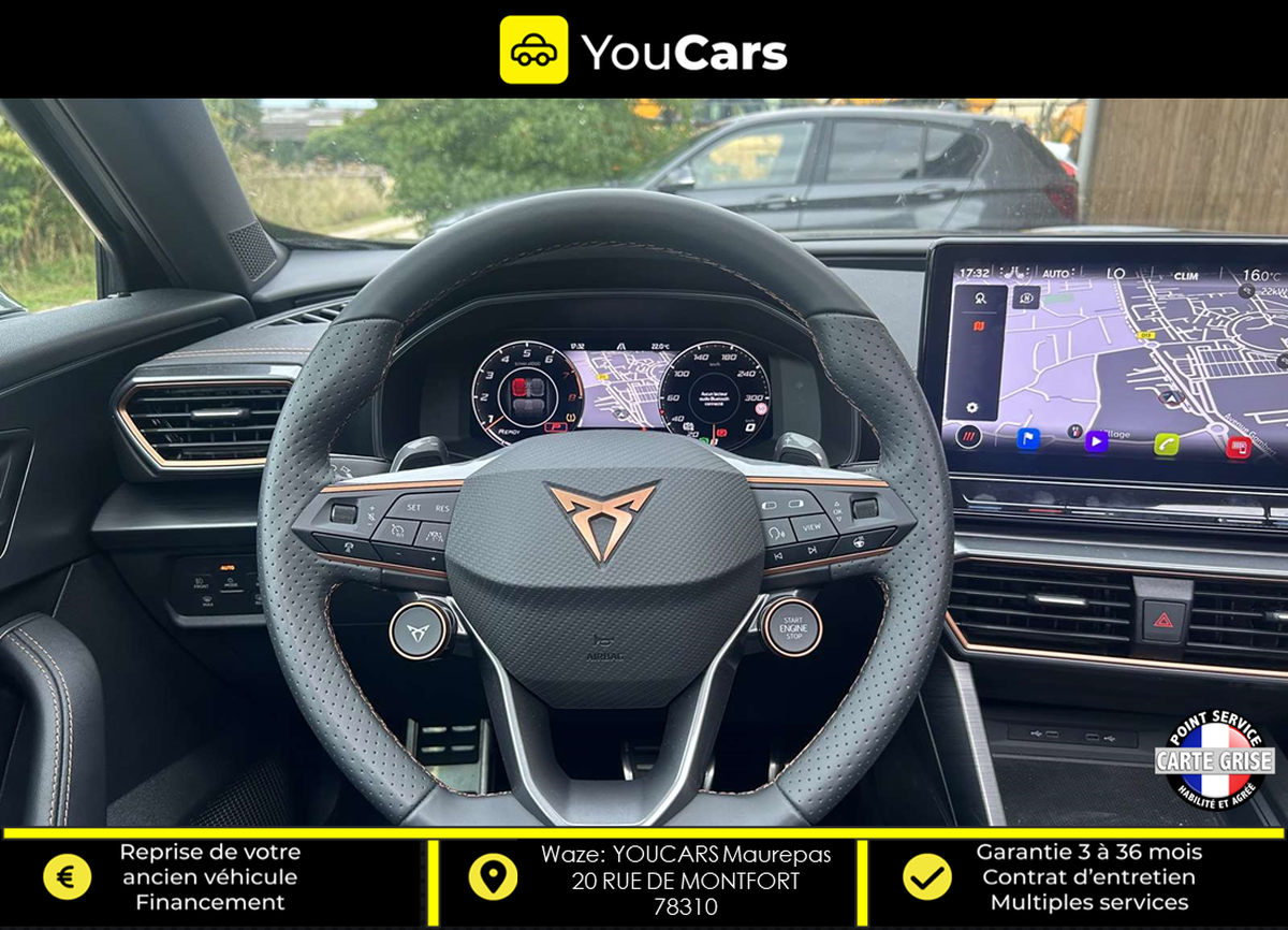 Cupra Formentor Cupra Formentor 2.0 TSI 310 cv VZ DSG7 FULL OPTIONS CAMERA DE RECUL APPLE CARPLAY