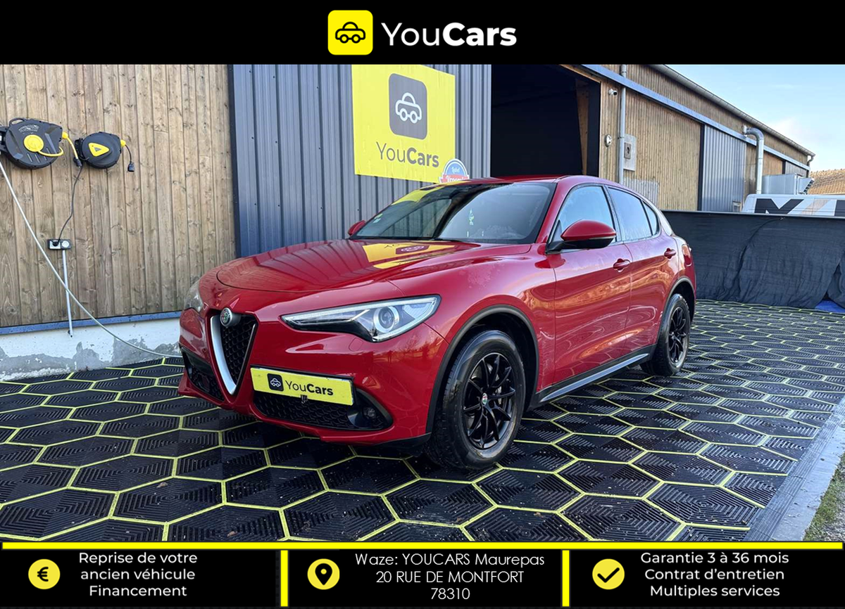 Alfa Romeo Stelvio 2.2 JTD 150 cv Boîte auto CAMERA DE RECUL ENTRETIEN A JOUR