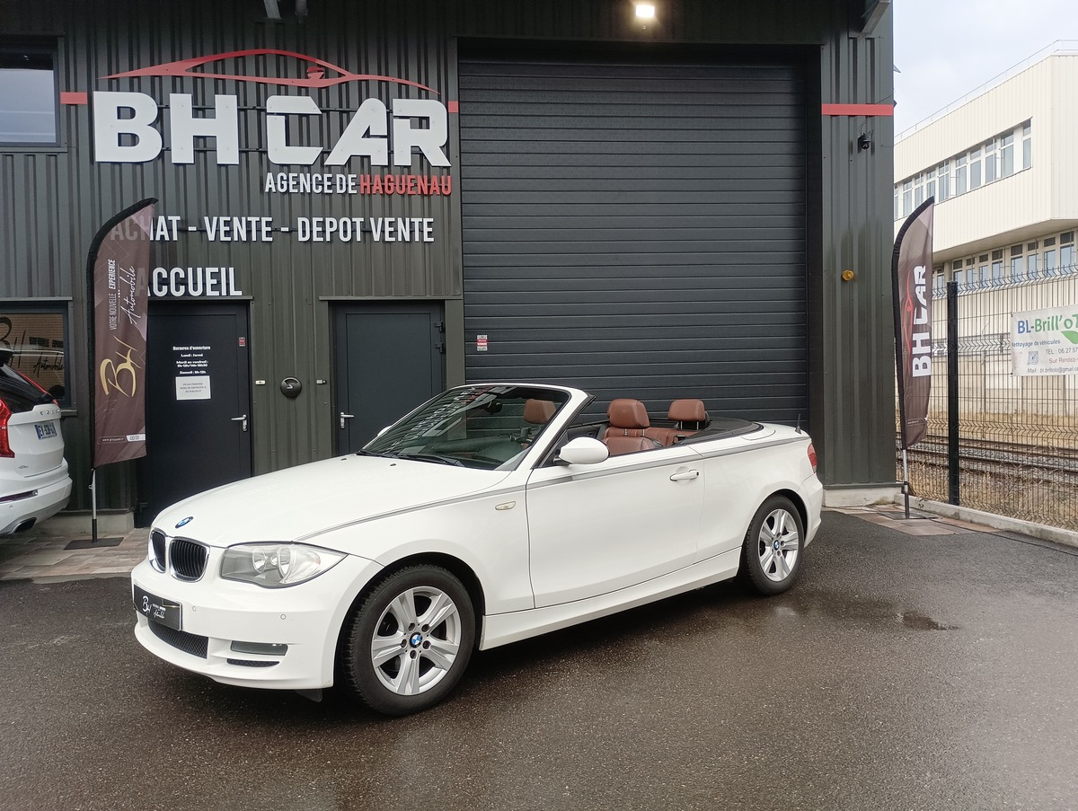 Image: Bmw Série 1 Cabriolet 120I 170CV BVM6 Pack Luxe Cuir Sièges Chauffants Régulateur