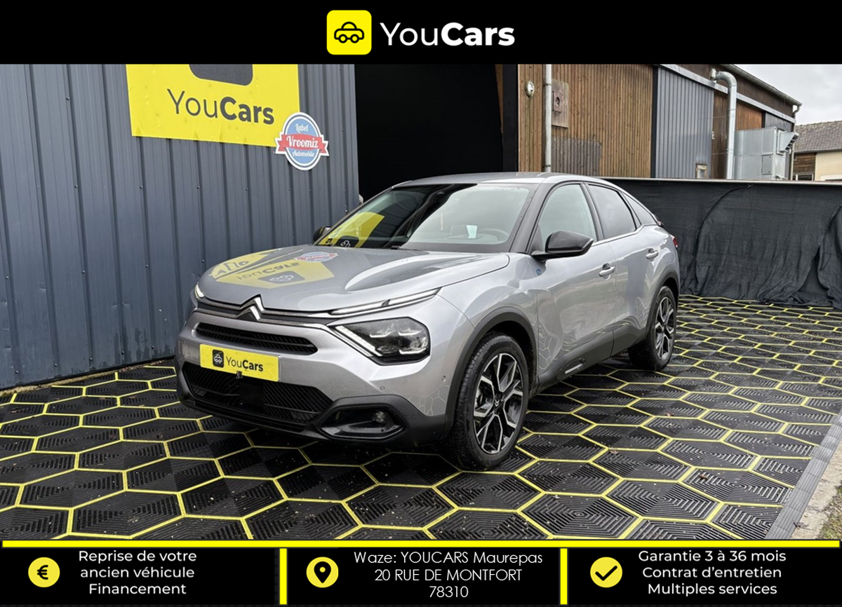 Citroën E-C4 X SHINE 136 cv Boîte auto CAMERA DE RECUL  CARPLAY - AFFICHAGE TETE HAUTE FULL OPTIONS