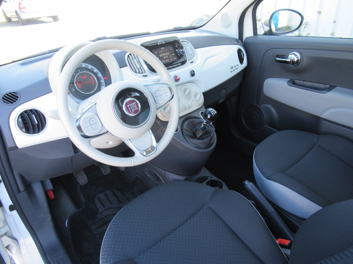 Fiat 500 1.2 8v 69 cv Popstar Toit Pano Clim Tel