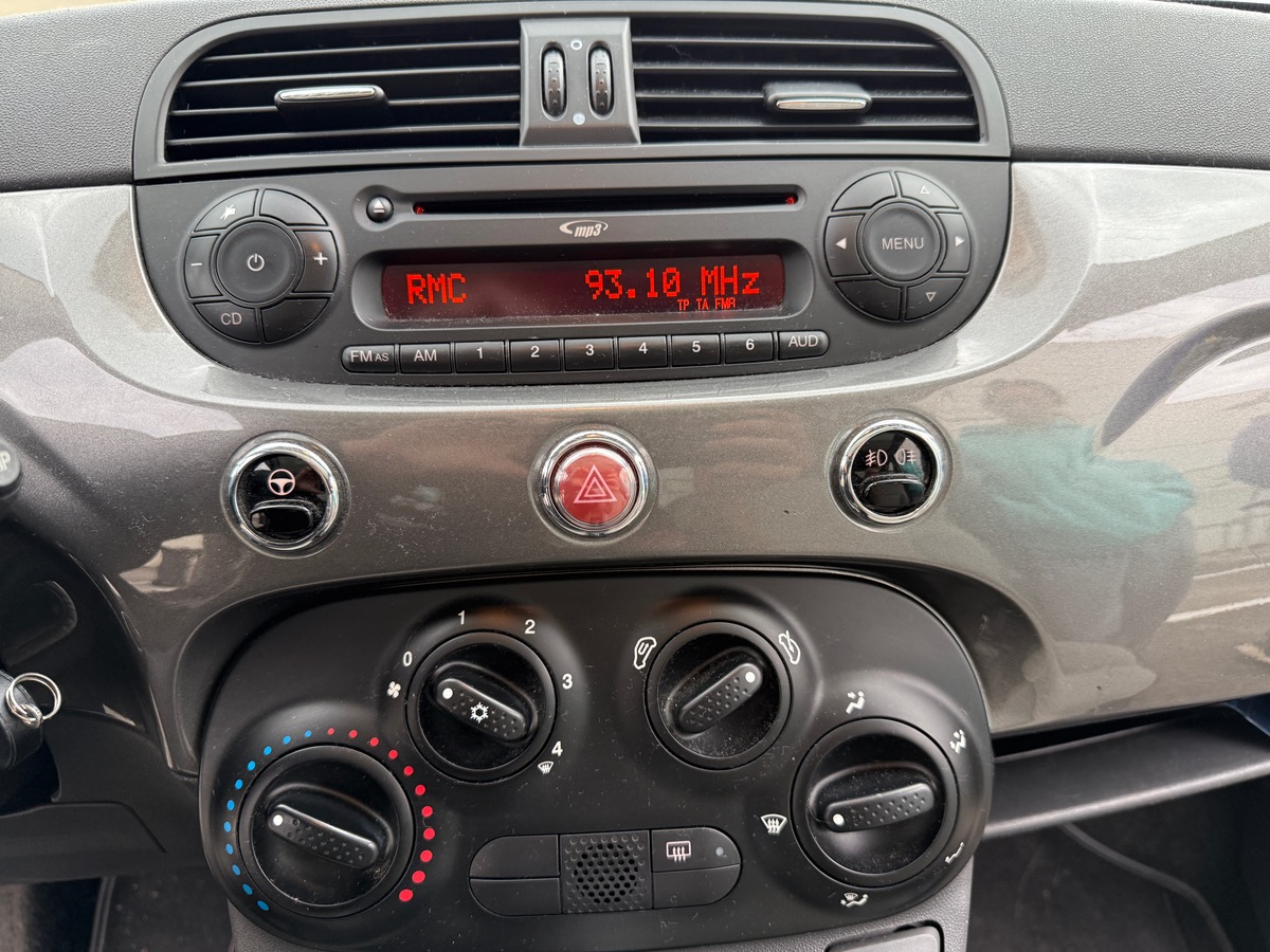 Fiat 500 Phase 2 1.2 MPi  69 cv Lounge, toit panoramique