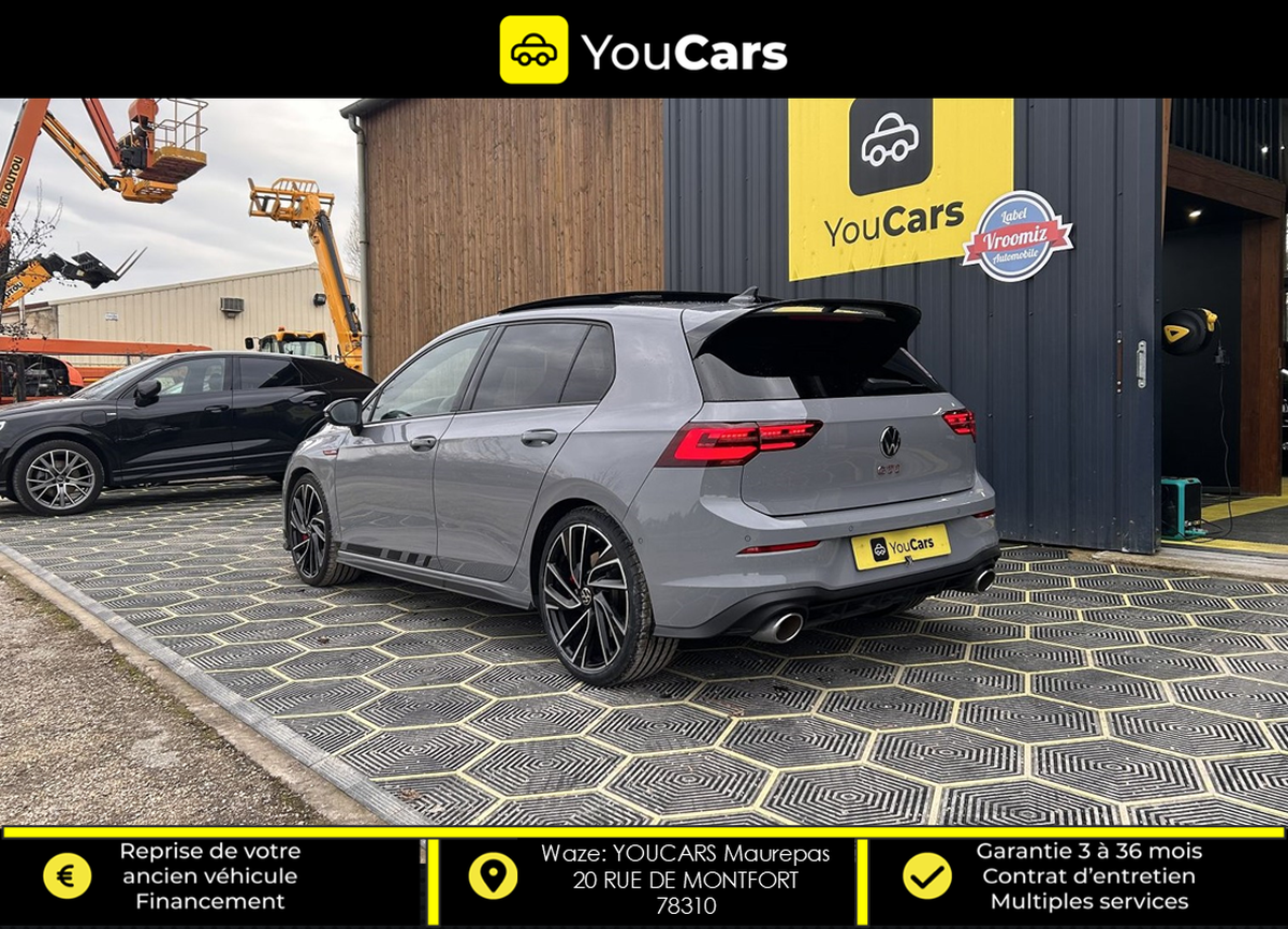 Volkswagen Golf 8 GTI Clubsport 2.0 TSi 300cv ENTRETIEN VOLKSWAGEN - TOIT OUVRANT - PAS DE MALUS