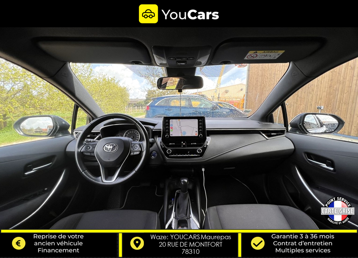 Toyota Corolla 1.8l Hybrid Dynamic 122ch SIEGES CHAUFFANTS AV- CAMERA DE RECUL - APPLE CARPLAY