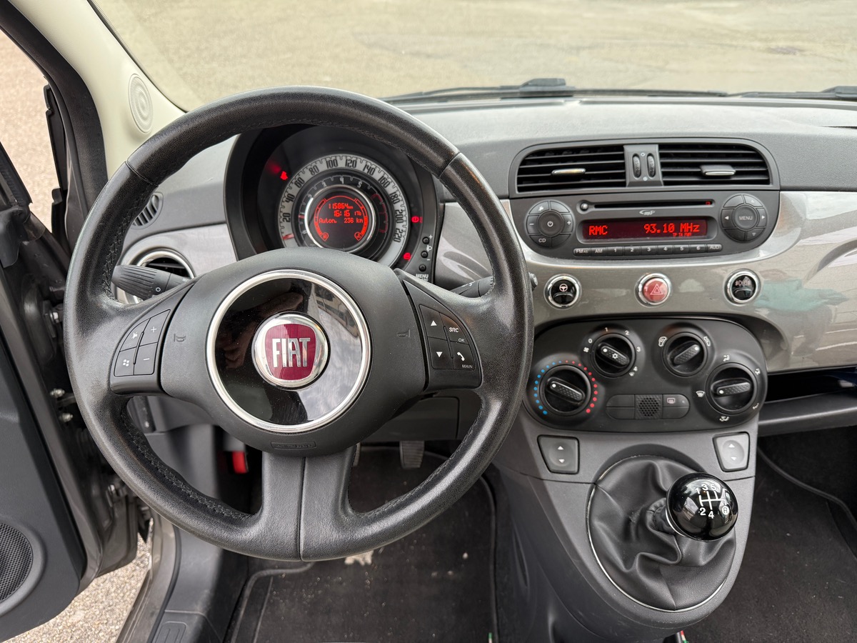 Fiat 500 Phase 2 1.2 MPi  69 cv Lounge, toit panoramique