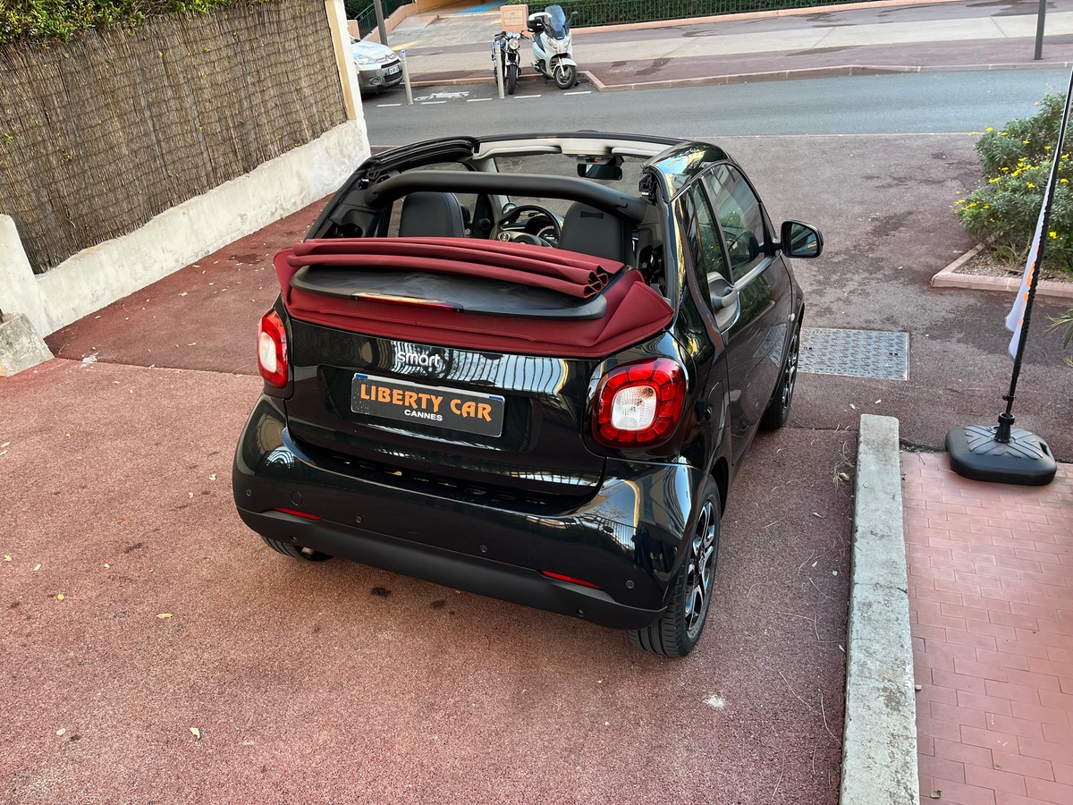 Smart FORTWO Cabriolet 90 CV Prime / Capote Rouge / GPS /KM REEL