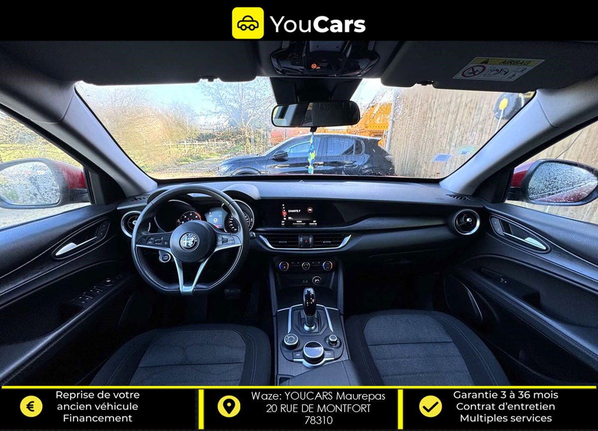 Alfa Romeo Stelvio 2.2 JTD 150 cv Boîte auto CAMERA DE RECUL ENTRETIEN A JOUR