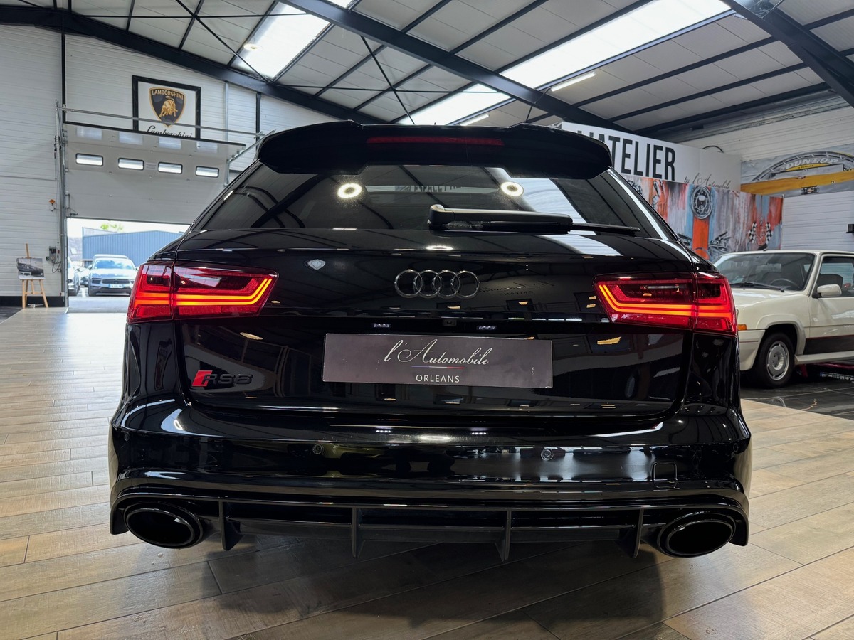 Audi RS6 AVANT PERMORMANCE  V8 4.0 QUATTRO 605cv FULL BLACK CARBONE IMMAT FR  MILLTEK x