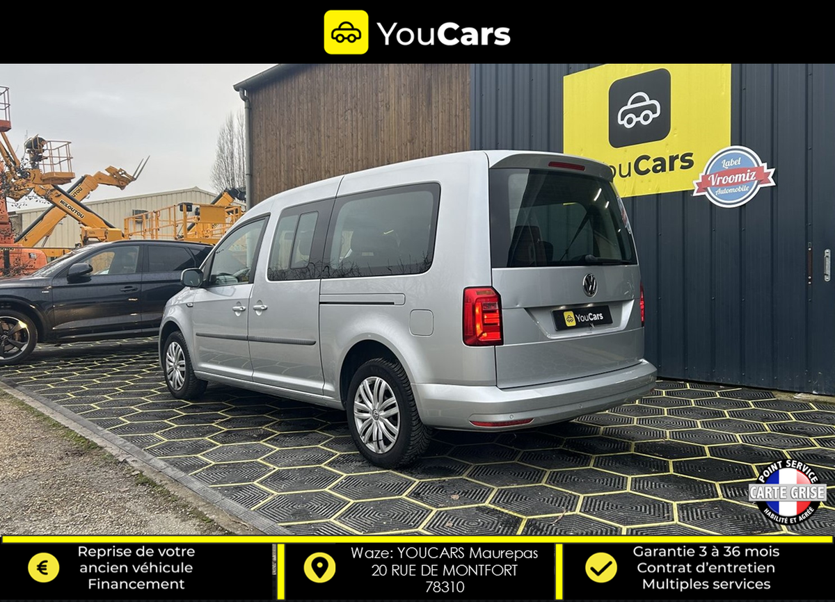 Volkswagen Caddy Combi Maxi 2.0 TDI 7 PLACES 102 cv RADAR DE RECUL AR